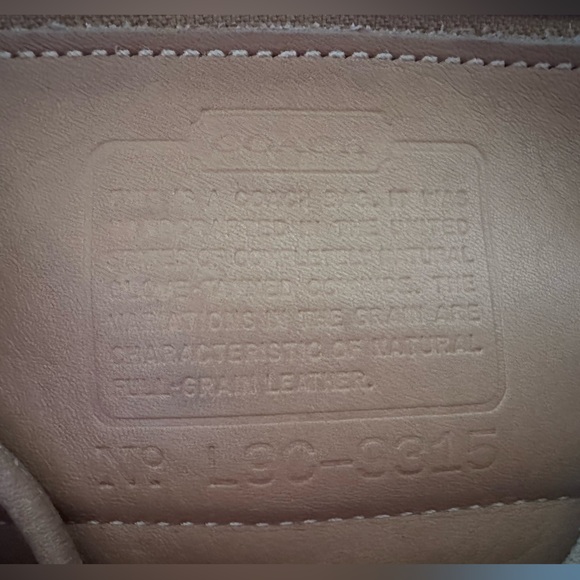 Vintage Coach 1999 Camel Leather Backpack 12x10x5 - Picture 9 of 12